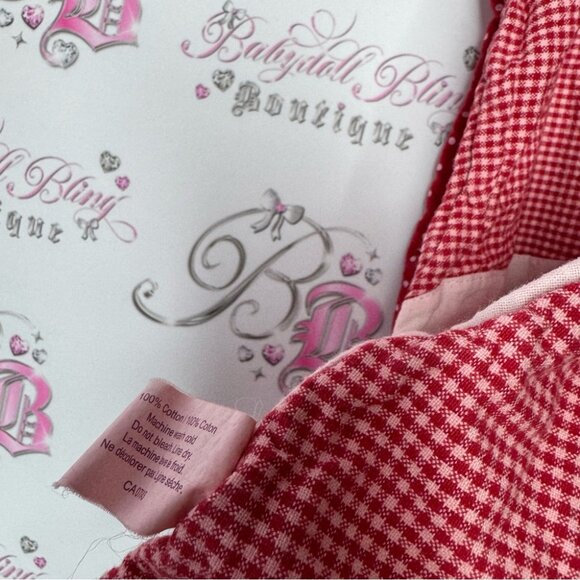 Funny valentine apron baking cooking kitchen Sweet Shoppe Red and White Apron - Picture 9 of 11